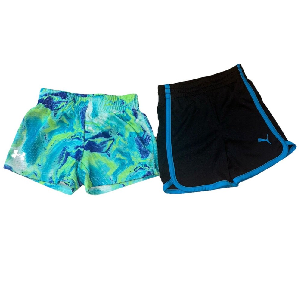 Lot Of Baby Boy Athletic‎ Shorts, Under Armour & Puma, Size 6-12m